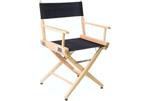 Filmcraft Short Director Chairs (Natural Frame/Black Canvas)