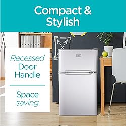 BLACK+DECKER BCRDK32W 2 Door Mini Fridge with