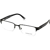Versace womens Eyeglasses Rectangular Prescription Eyewear Frames