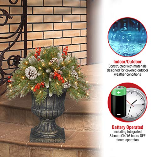 National Tree Company National Tree 18 Inch Frosted Urn Filler with