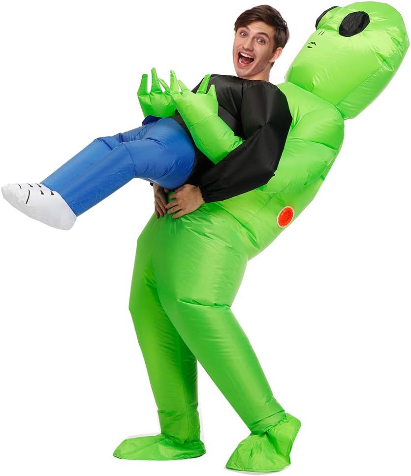 Decalare Alien Inflatable Costumes Unicorn Fancy Costume Halloween Cosplay Fantasy Costume for Adult/Kids