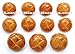 11 Piece SET of GENUINE LEATHER BUTTONS ~ Antiqued Natural Tan