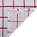 The Weaver's Blend 100% Cotton Kitchen Towels with Check Design | Kitchen Towels and Dish Cloths | Size 28”x18” | Set of 6