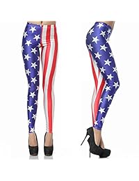 Activo Workout Sports pantalones para dama Moda bandera británica Rojo Labios de impresión Leggings Power Flex Pantalones