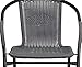 Flash Furniture Lila Gray Rattan Indoor-Outdoor Restaurant Stack Chair