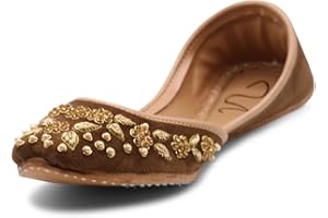 UJAALA Women's Wedding Khussa Indian Wedding Jutti Punjabi Juti Mojari