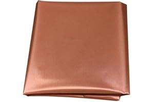 LOOGOOL Copper Fabric Blocking RFID/RF-Reduce EMF/EMI Protection Conductive Fabric Anti-Radiation Military Grade Shielding Fabric 78 inch x43 inch , Gold