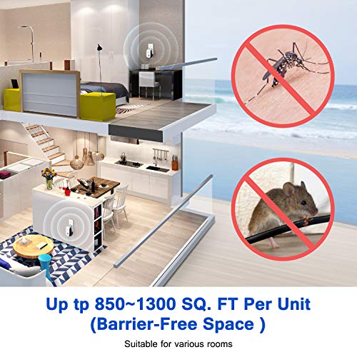 Ultrasonic Pest Repeller 6 Packs Electronic and Ultrasound Pest Repeller Friendly and