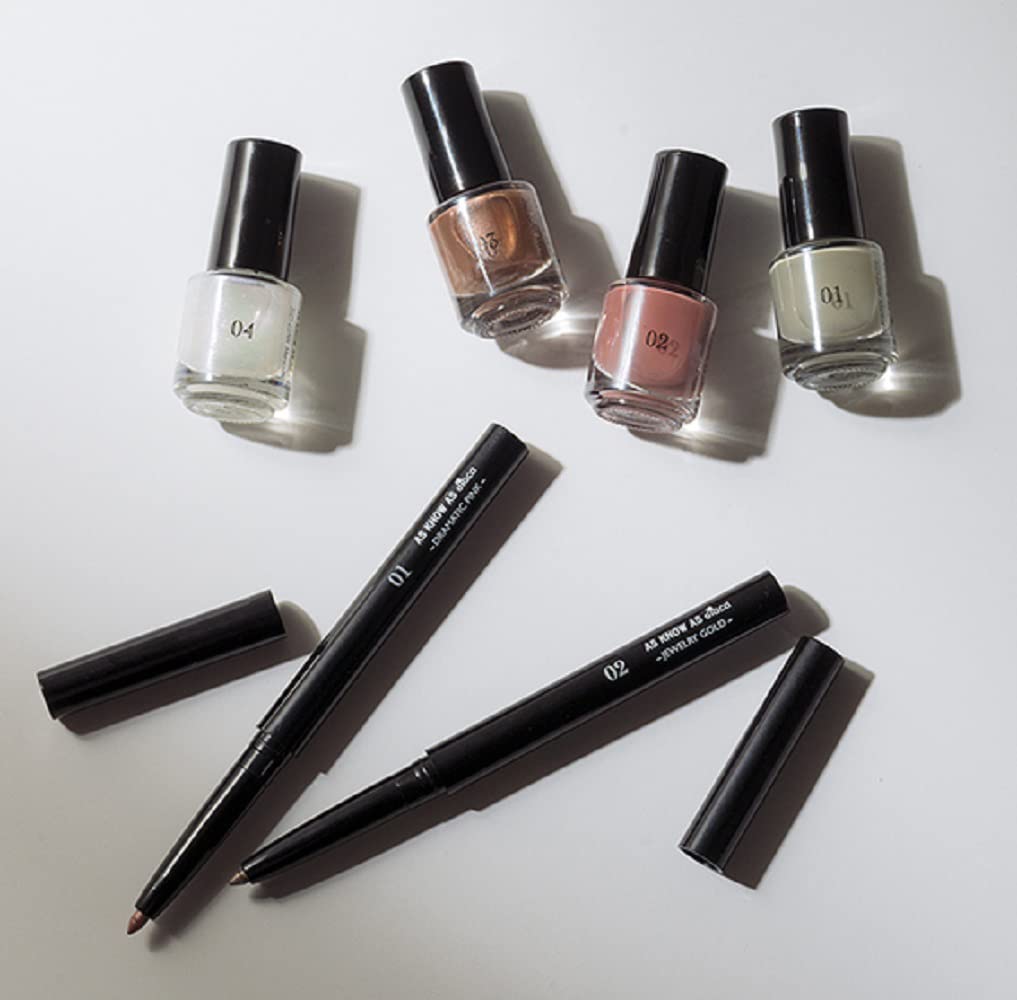 la farfa(ラ・ファーファ) 2022年1月号：11/20発売 【雑誌付録】AS KNOW AS olaca(アズ ノゥ アズ オオラカ)ネイル4本+アイライナー2本セット