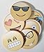 Emoji Sticky Notepads 12 Pack, 6 Different Faces (Designs) Lifetime