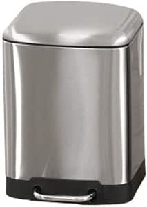 lqgpsx Pedal con Tapa Bote de Basura, contenedor automático antihuellas