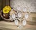 Roman Family Tree Jeweled Silver Finish Metal 11 x 3 Collage Photo Frame Stand