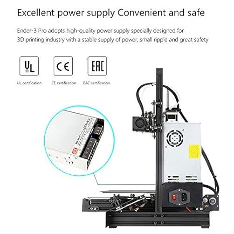 Creality Ender 3 Pro 3d Printer 8 6 X 8 6 X 9 8 With Meanwell Power Supply And Removable Cmagnet Build Surface Plate Amazon Ca Industrial Scientific