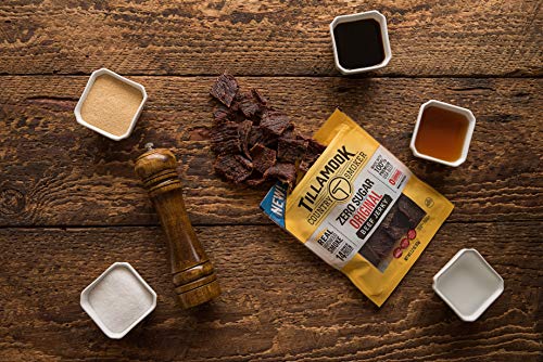 Tillamook Country Smoker Zero Sugar Original Keto Friendly Beef Jerky, 6.5 Ounce (Pack of 1)