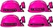 Squire Boone Village Light-up Hard Hat Including Miner, Railroader, Builder and Spelunker Helmet Labels (Pink)