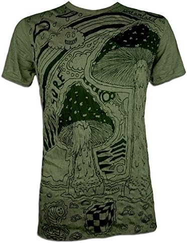 Sure Men´s T-Shirt - Mushroom Dreamland Psychedelic Art