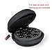 Hard Carrying Case Storage Bag with Foam Insert Black for 11 Bottle Young Living/Doterra Oils 1ml / 1.5ml / 2ml / 3ml Essential Oil by Hermitshell