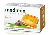 3 x Medimix Ayurvedic Herbal Soap with Sandal & Eladi Oils 125g x 3 (Pack of 3) Effective for Skin Blemishes by Medimix