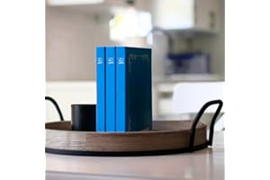 JANE ANNE'S NOOK Decorative Books for Home Decor- 3 Pcs - Linen Hardcover Blank Book Decor for Coffee Table or Book Shelves - Aesthetic Coffee Table Books Decor Set - Stacked Books Decor - Fake Books for Decoration