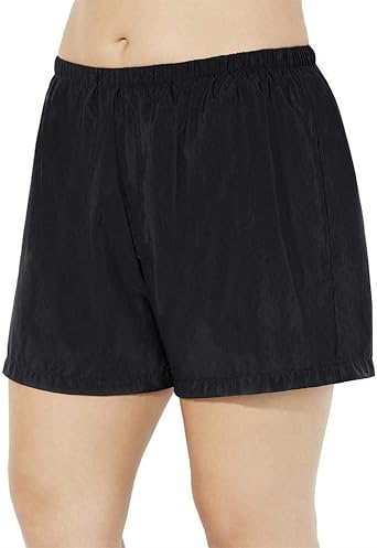 womens nylon swim shorts