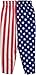 USA Flag Pants | American Patriot Roundhouse Kick of Freedom Heavy Woven Pants-L/XL