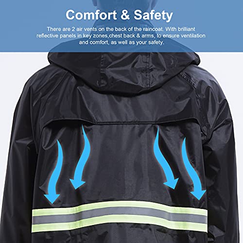 AMKsedom Rain Suits for Men Women Waterproof, Breathable Rain Coats
