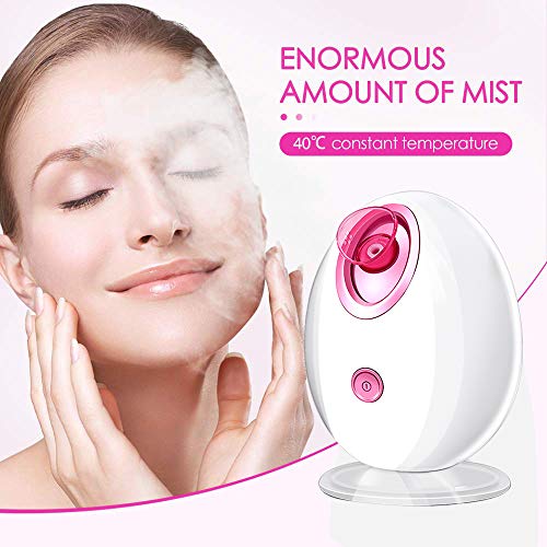 Face Steamer for Facial, Nano Ionic Facial Steamer Warm Mist Humidifier