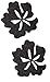 Wazel Black Flower Non-Slip Saftey Shower or tub Grip Stickers