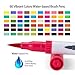 ParKoo Art Markers 60 Colors Dual Tip Brush Pens Fineliner Highlighters for Adult Coloring Books Writing Planning Drawing Sketching Calligraphy