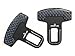 LUJII Universal Vehicle Mounted Carbon Fiber Blue Spun Car Safety Seat Belt Buckle Clip 2Pack,Suitable for Most Cars