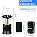 Camping Lantern Ultra Bright 4 Pack Audo COB Outdoor Portable Camping Light With 12 AA Batteries Survival Kit For Camping Fishing (Black)