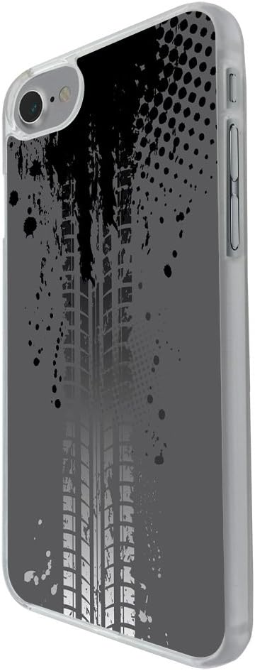 002966 - Speed Tire Tracks Drag Racing F1 Design For iphone 7 plus 5.5" Fashion Trend CASE Back COVER Plastic&Thin Metal - Clear