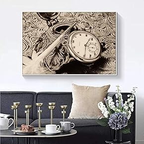 Floating Framed for Living Room Bedroom Black and...