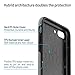 iSPECLE iPhone 8 Plus Case 5.5 inch iPhone 7 Plus Case Soft TPU Bumper Inner Layer Slim Solid PC Outer Cover Shockproof Anti-Scratch Cell Phone Case Cover for Apple iPhone 7 Plus / 8 Plus Gray