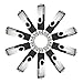 MECO 10Pcs USB Flash Drive 8GB 8G USB 2.0 Memory Stick Fold Storage Thumb Stick Pen Drive Swivel Design Black