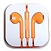 iMeshbean® Colorful 3.5mm Earbud Earphone Headset with Microphone & Volume Control for Mobile Phone MP3 MP4 Tablet PC Laptop USA (Orange -New)