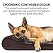 Furhaven Orthopedic Dog Bed for Large Dogs w/ Removable Washable Cover, For Dogs Up to 75 lbs - Minky Plush & Velvet Luxe Lounger Contour Mattress - Espresso, Jumbo/XL