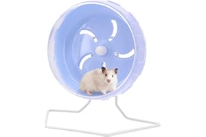 BEMODST Hamster Running Wheel Golden Bear Treadmill Wheel, Silent Treadmill, Freely Adjustable in Height Or Assembled in Cage, Equipped with Lifting Bas for Hamsters or Other Small Animals