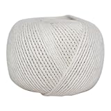 SGT KNOTS Cotton Pea Twine - Cotton Twine String (8 Ply, White) Twine for Pea Plants/Pea Trellis - Cotton Crafts Twine - for Cooking, Bakers, Garden, Kitchen, and Crafting (420 feet - 1 Pack)