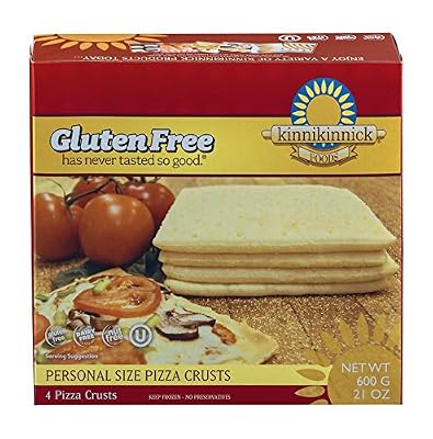 Kinnikinnick Gluten Free Personal Size Pizza Crust, 21 Ounce [4 Pack]