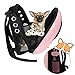 Blitzwolf Anzone Pet Portable Carrier Space Capsule Backpack, Pet Bubble Traveler Knapsack Multiple Air Vents Waterproof Lightweight Handbag for Cats Small Dogs & Petite Animals-Pink,30L
