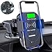 Qi Wireless Car Charger Mount, CLEEBOURG 7.5W/10W Fast Charging Automatic Clamping Car Phone Holder Air Vent Dashboard, Compatible iPhone Xs/Xs Max/XR/X/ 8/8 Plus, Samsung S10 /S10+/S9 /S9+/S8 /S8+