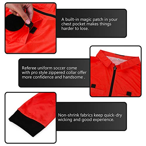 image for Yuar butee Men's Referee/Umpire Jersey - Pro-Style Ref Uniform, Great 