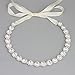 Oriamour Crystal Wedding Headband Bridal Headpiece Rhinestone Bridal Hair Accessories For Brides Flower Girl Bridesmaids Silver