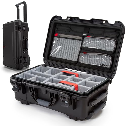NANUK 935 Pro Photo Kit – Wasserdichter Hartschalenkoffer für Kameras, mit gepolsterten Trennwänden und Rollen, 56 x 36 x 23 cm – Staubdicht und stoßf