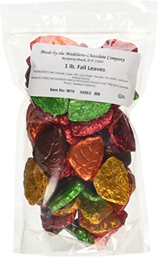 Madelaine Chocolates, Highly Detailed, Premium Milk Chocolate Fall Leaves