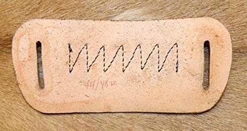 Leather Ammo Loop Belt Slide, 44/45LC/410. Carry 6 rounds, flat against waistband. Fits 1-1/2 belt