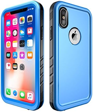 ALLTOP Waterproof Protector Case iphone x/iPhone 10,Full Sealed Cover Shockproof Dustproof IP68 Certified with Built-in Screen Protector,2017 Release,Blue