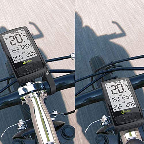 Meilan M4 Bike Tachometer Wireless Bicycle Computer Speed Cadence Bike Sensor Bluetooth4.0 Sports Heart Rate Monitor - Black