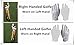 FINGER TEN Golf Gloves Men Right Left Handed Golfer 3/6 Pack Mens Golf Glove Left Right Hand Soft Cabretta Leather All Weather Grip Size S M ML L XL (White-6 Pack, Medium, Left)